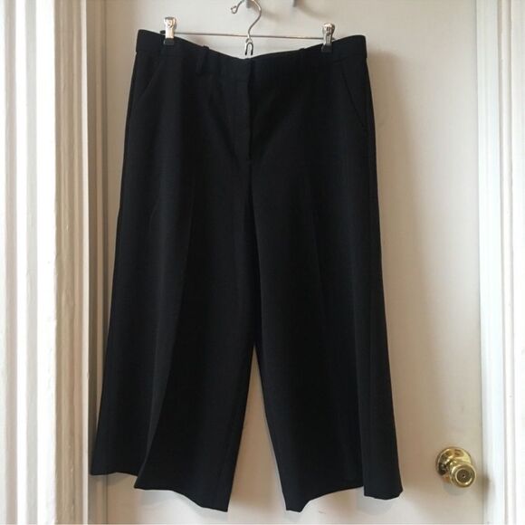 Theory Halientra wide leg crop trousers culottes Size 8 - Picture 2 of 10